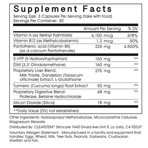 Mindbodyskin Hormonal Acne Supplement